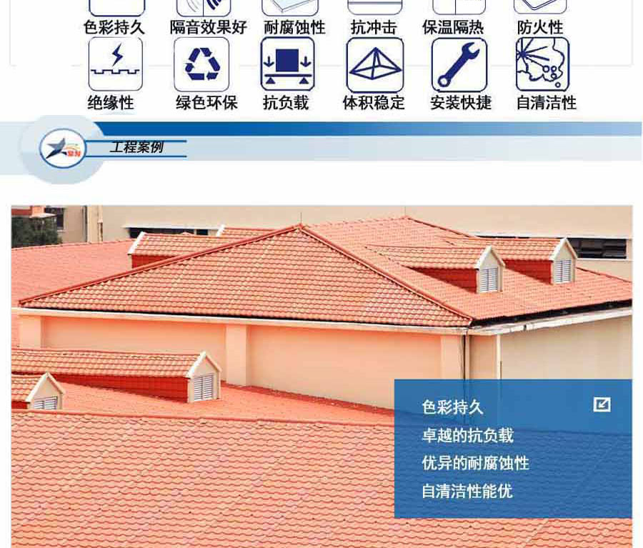 桂林合成树脂瓦与彩钢瓦在建筑应用中优劣