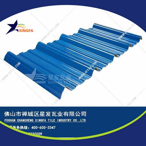 厚度3.0mm蓝色900型PVC塑胶瓦 桂林工程钢结构厂房防腐隔热塑料瓦 pvc多层防腐瓦生产网上销售